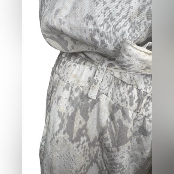 Vintage Havana elastic top strapless jumpsuit snakeprint belted sz M never worn - Picture 5 of 12